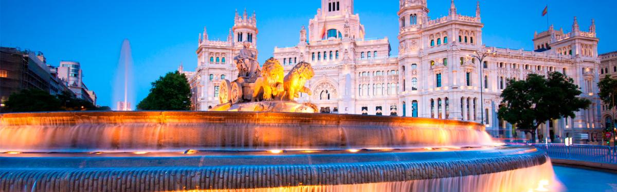Vue de Madrid, centre-ville historique